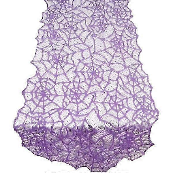 Halloween Knitted Spiders Web Pattern Decoration Use Table Cover
