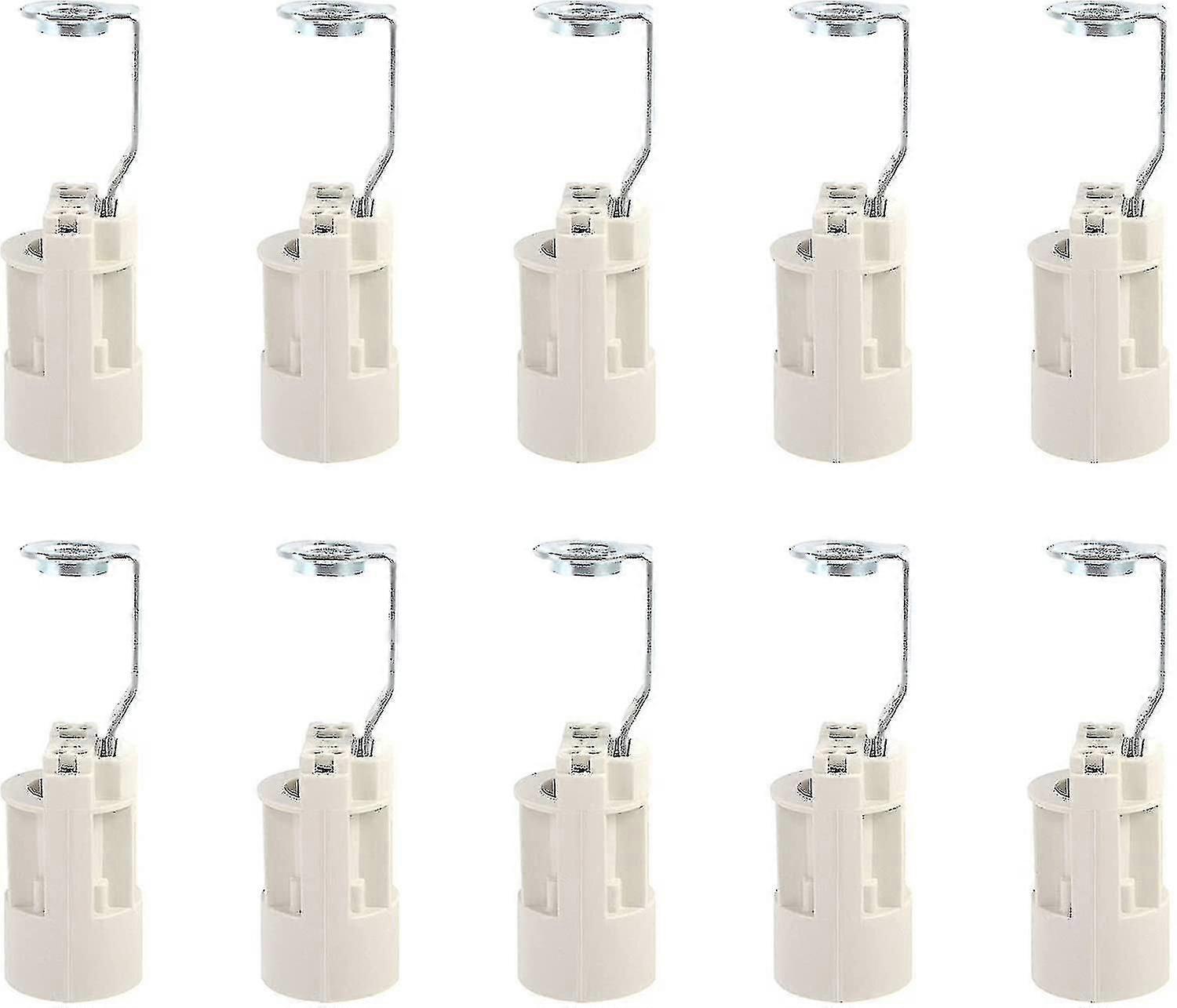 Barsinfi 10 Pcs E14 Bulb Base Adjustable E14 Lamp Sockets Converter E14 Sockets Candle Lamp Holder