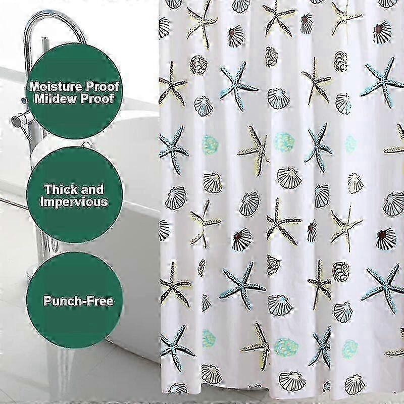 Fade Resistant Waterproof Shower Curtain