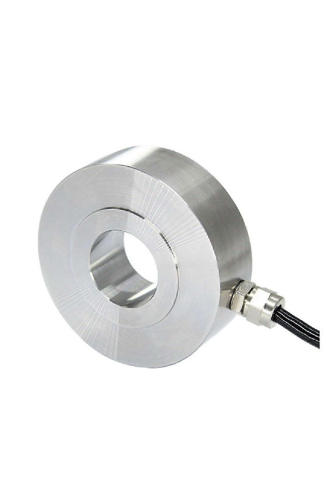 Flat Donut Compression Load Cell 50kN, Precise Compression Measurement, Compact Easy Mounting Sensor