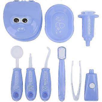 Ylttar02 9Pcs Dentist Tools Children Pretend Play Dentist Check Tooth Model Toy, Educational Toy (Purple)