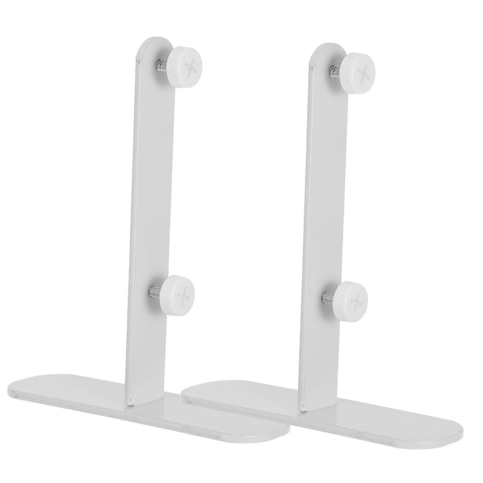 2Pcs Pegboard Desk Bracket Connector for Quick Tabletop Conversion and Stable Display Support