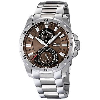 Lotus Quartz Analog Man Watch with L15843/3 Stainless Steel Bracelet