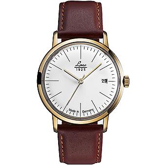 Vintage Laco 38mm Unisex Analog Automatic Watch with Cowskin Bracelet 861835