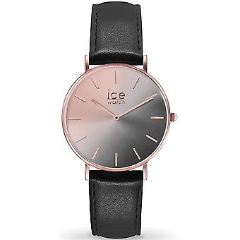 Ice-Watch Ice-City Sunset Japanin kvartsi analoginen nainen katsella Cowskin ranne koru IC015752