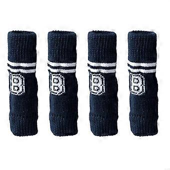 4 Pieces Dog Socks for Small Dogs Knitted Warm Knee Pads Pet Puppy Doggie Protector Winter