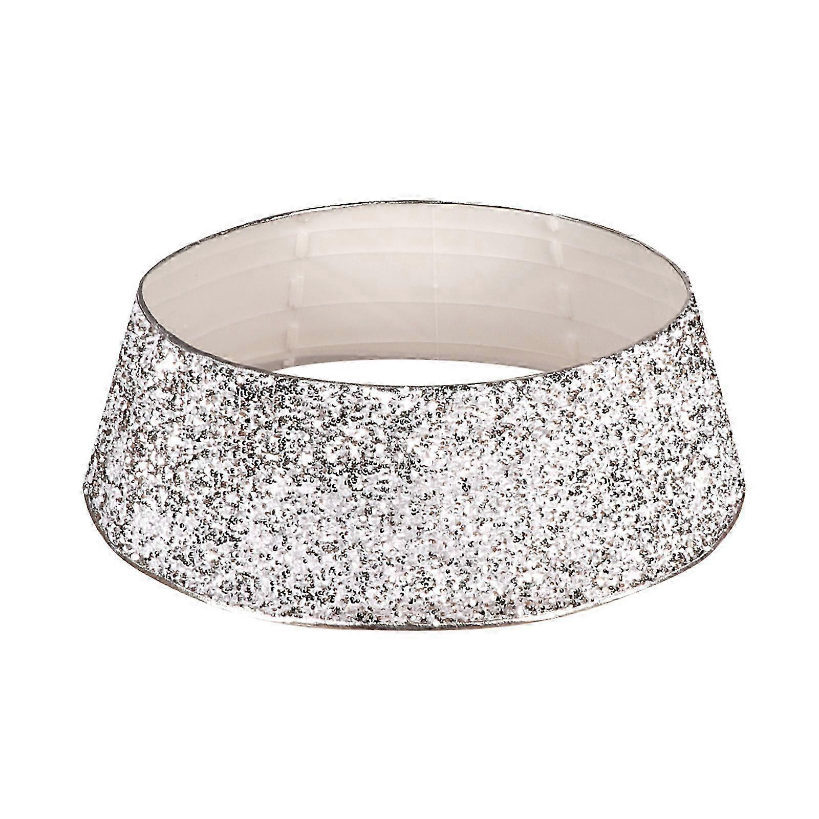 48 Inch Glittery Silver Tree Skirt