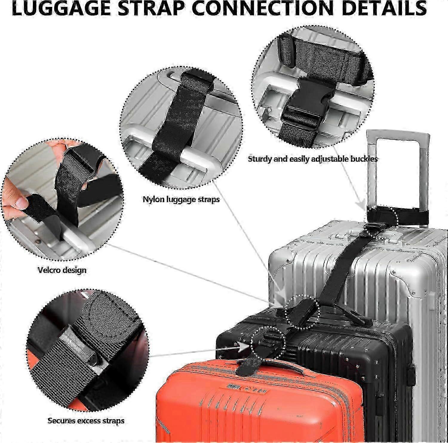 Adjustable Luggage Connector Straps