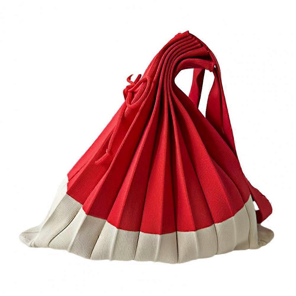 Foldable Pleated Grocery Tote