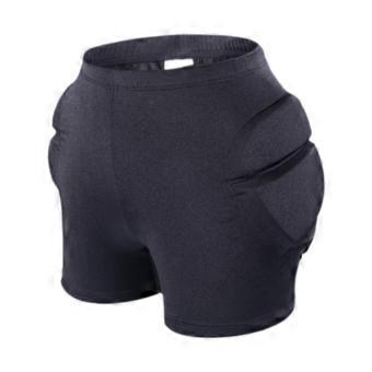 Gepolsterte Shorts zum Schutz des Beckens, aus Nylon und Elasthan mit stoßabsorbierendem Schwamm, geeignet für Skifahren, Snowboarden und Eislaufen, 1 Stück.