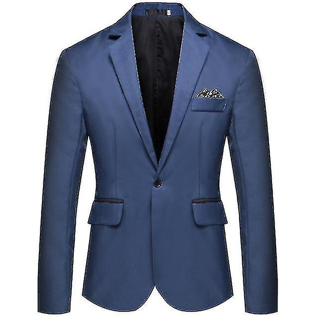 Men's Single Breasted Small Slim Fit Casual Jacket