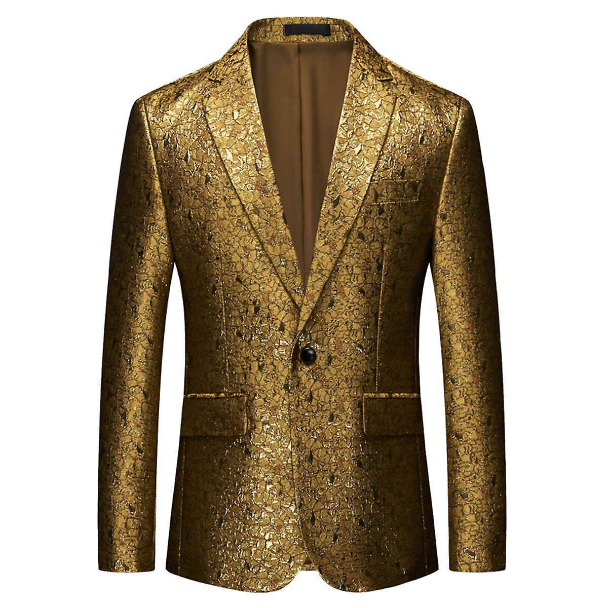 Cloudstyle Men's Luxury Print Casual Dress Blazer