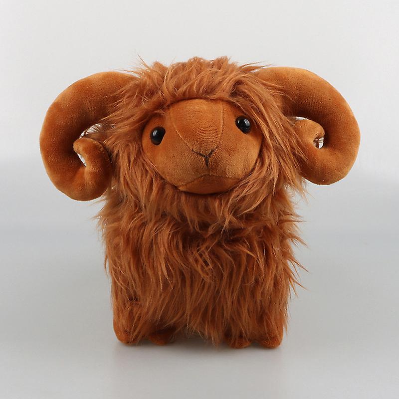 Kawaii Simulation Highland Sheep Plush Toy Soft Stuffed Animal Sheep Plush Toys