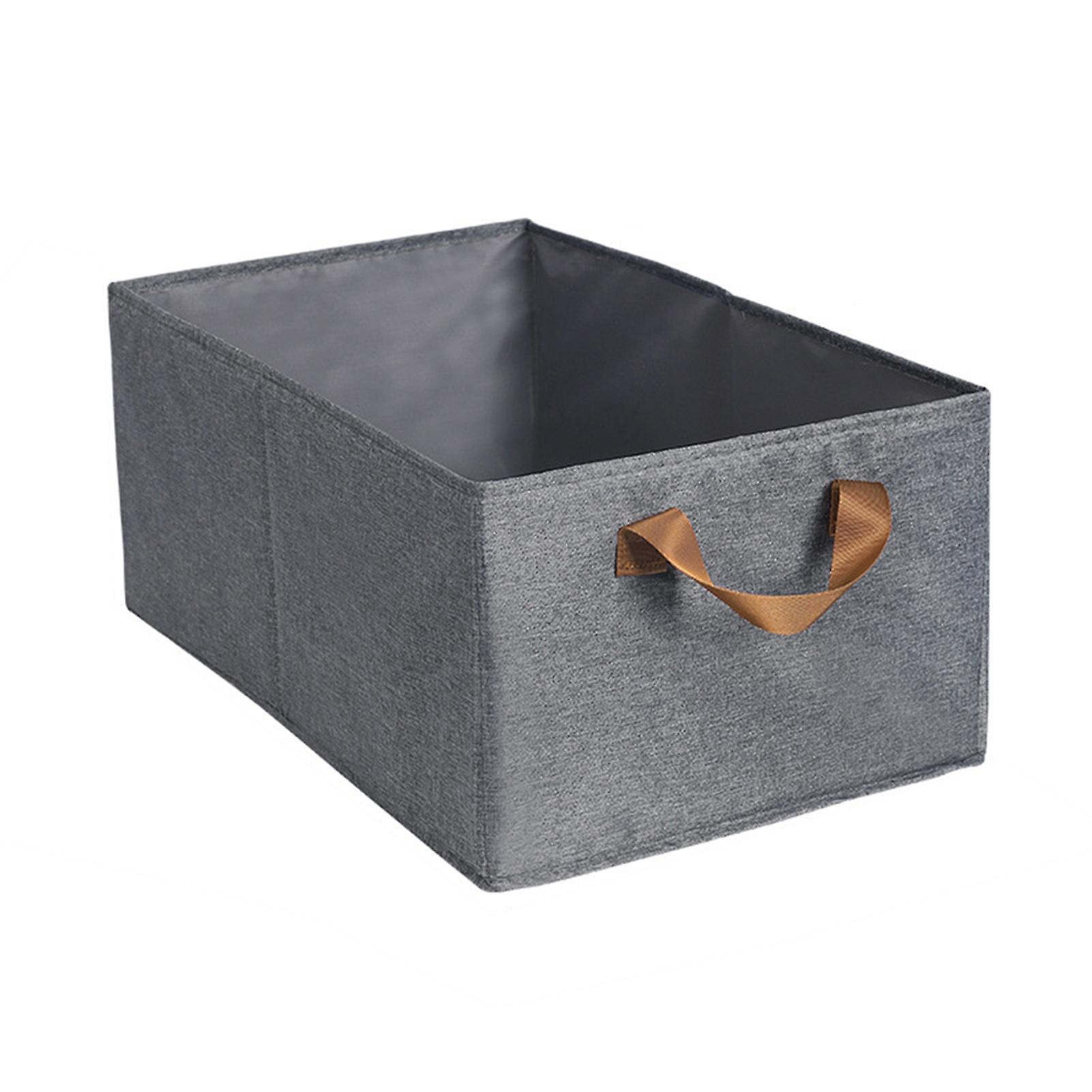 Foldable Fabric Storage Box Multipurpose Clothes Storage Bin with Handle for Home
