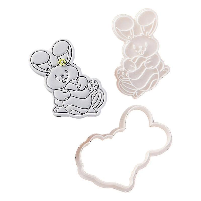 Set Of 2 Cookie Cutters Set Biscuit Cutters Cookie Stamps Plastic Biscuit Moulds