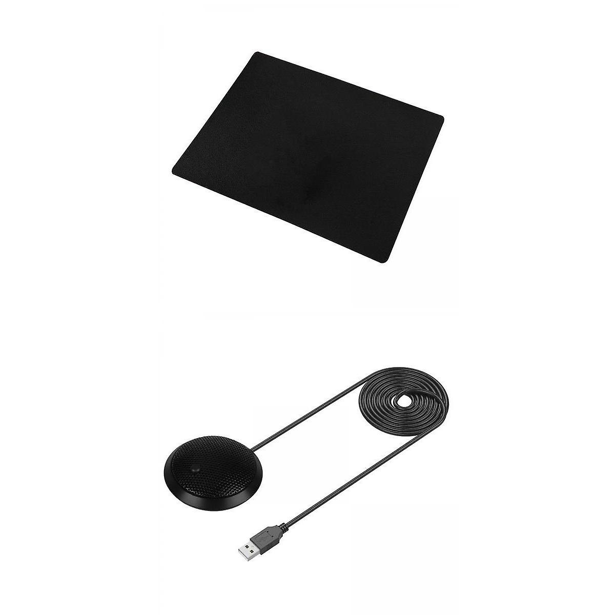 USB 360 Pickup Microphone Conference Speech Mic For Desktop Computer