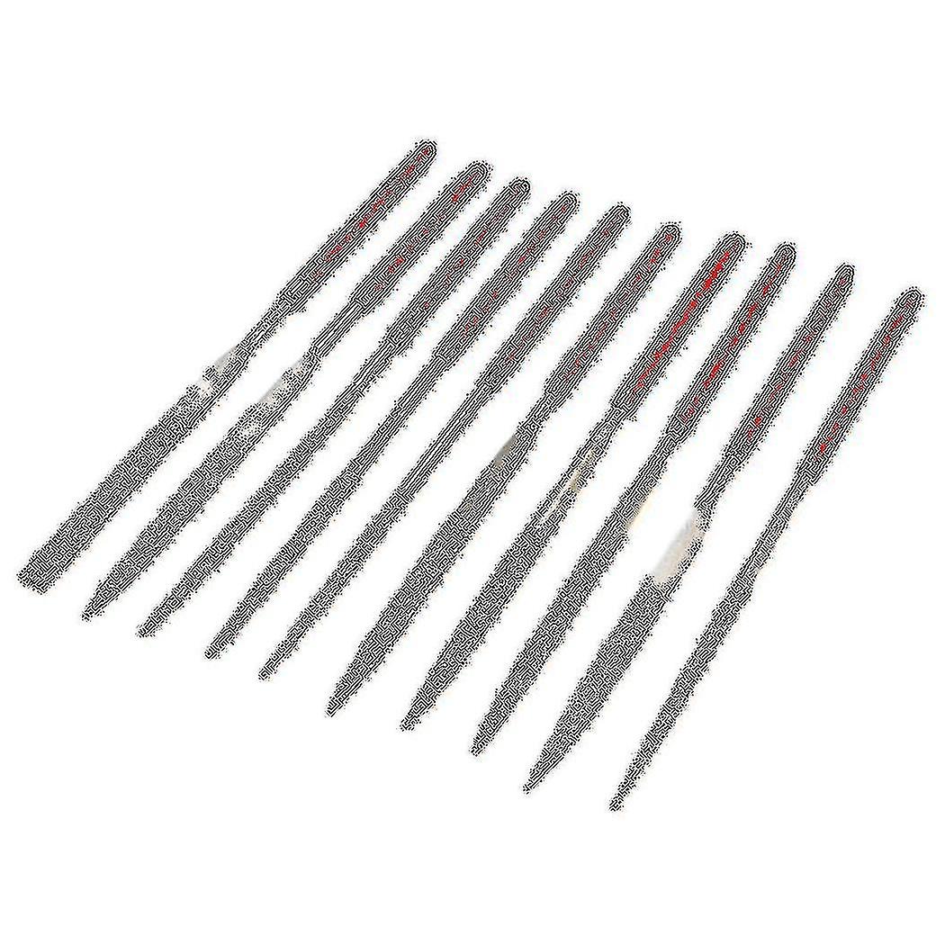 10 Pcs Square Oval Crossing Stone Metal Diamond Needle Files