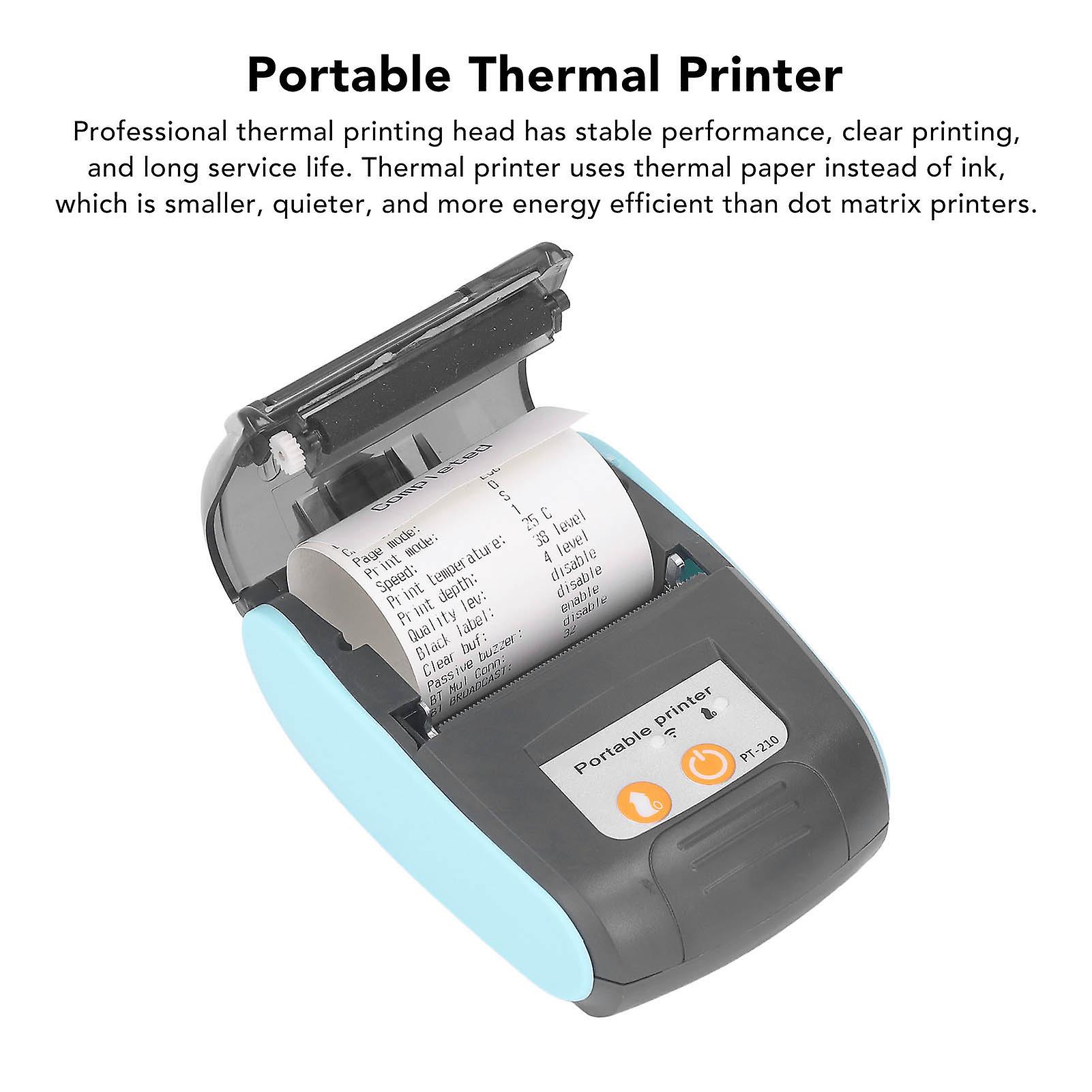 58mm Wireless Bluetooth Receipt Thermal Printer Portable Receipt Printer for Clothing Industry Stores DC7.4V