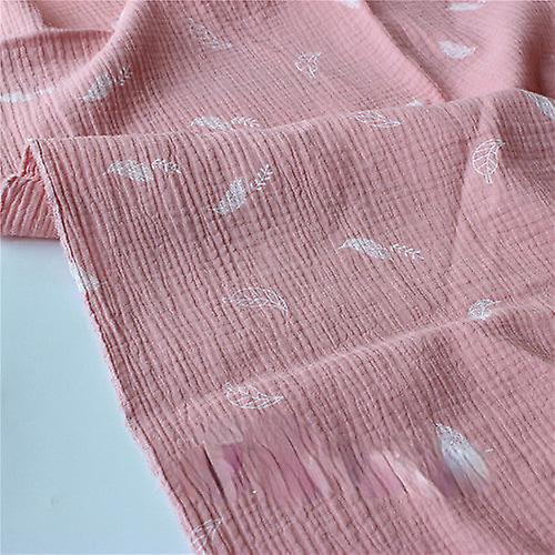 135 سم × 50 سم عالية الجودة ناعمة رقيقة مزدوجة أوراق كريب نسيج قطني ، صنع قميص ، فستان ، ملابس داخلية ، قماش 160 جم / م