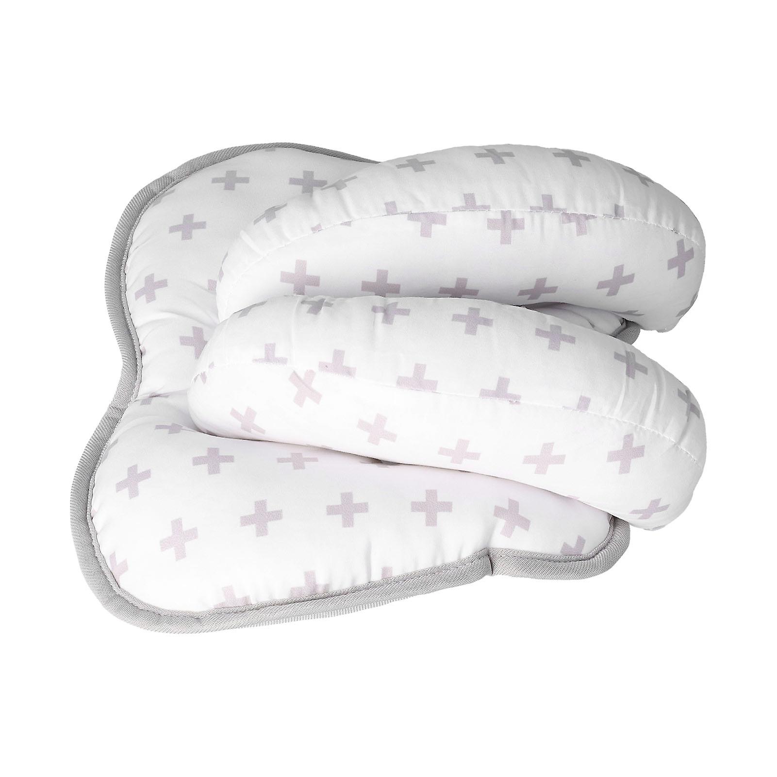 Adjustable Baby Pillow Soft Breathable Infant Head Support White