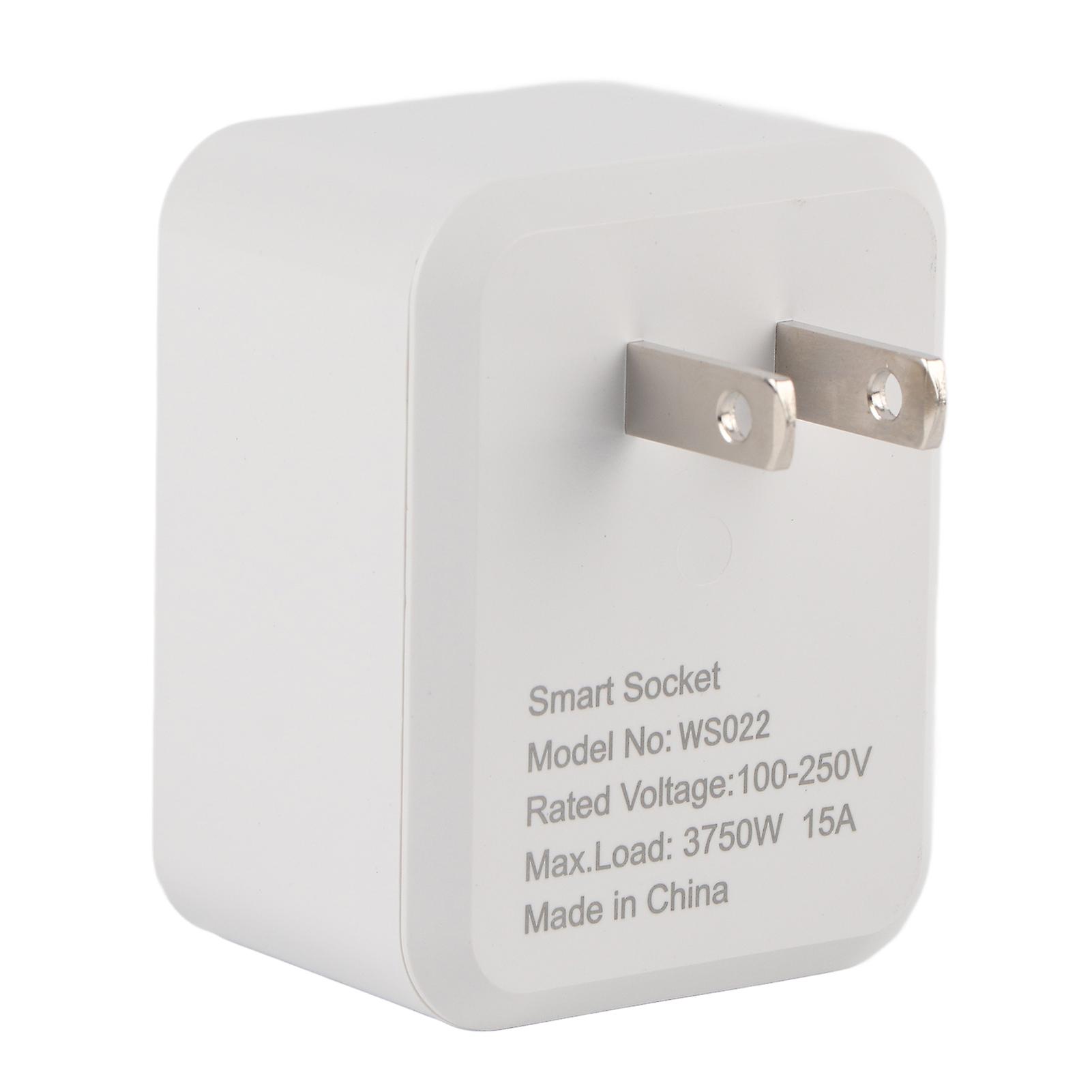 Intelligent Multi Function WIFI Bluetooth Timing Socket 15A Power Converter Adapter Smart Control for Home Appliances