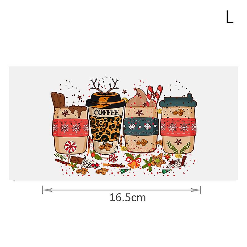 UV DTF Transfers Stickers Christmas Theme Pattern Beautiful Decoration