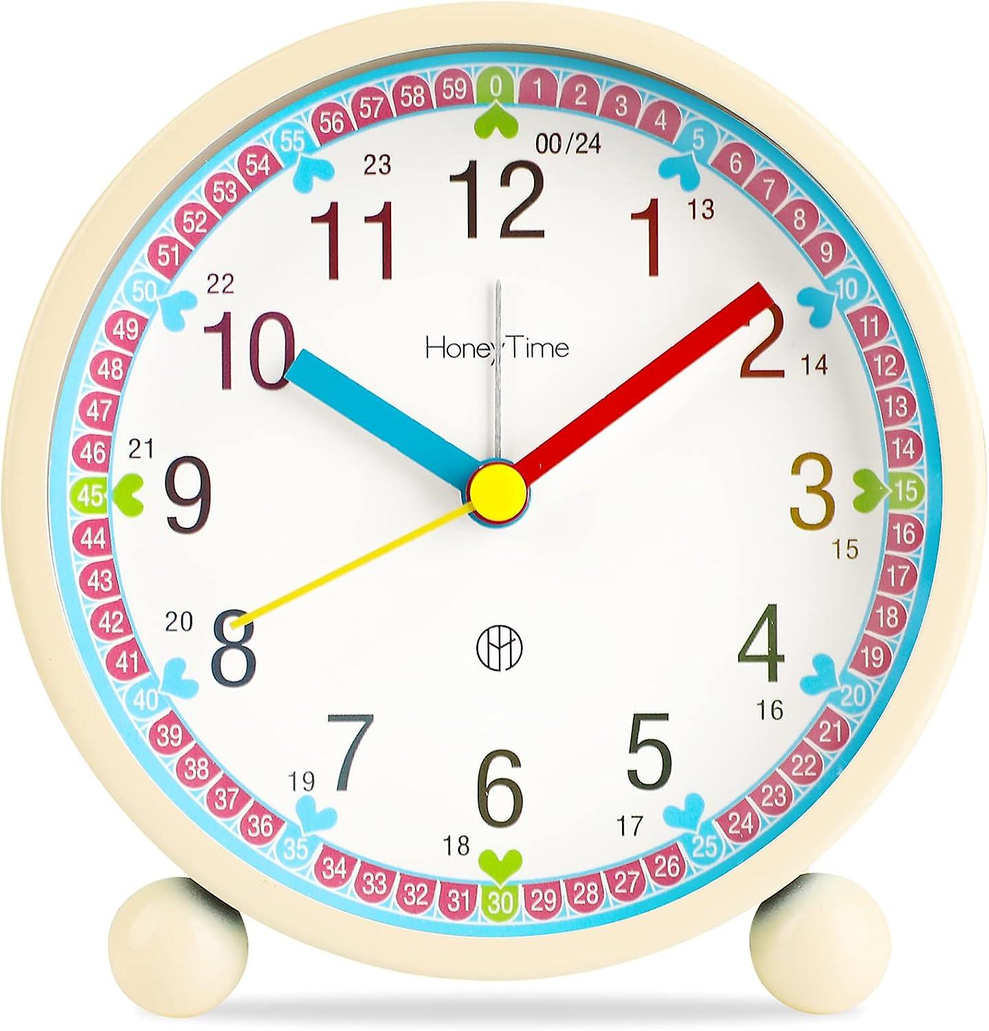 Educational Learning Clock Silent Wall Clock For Children