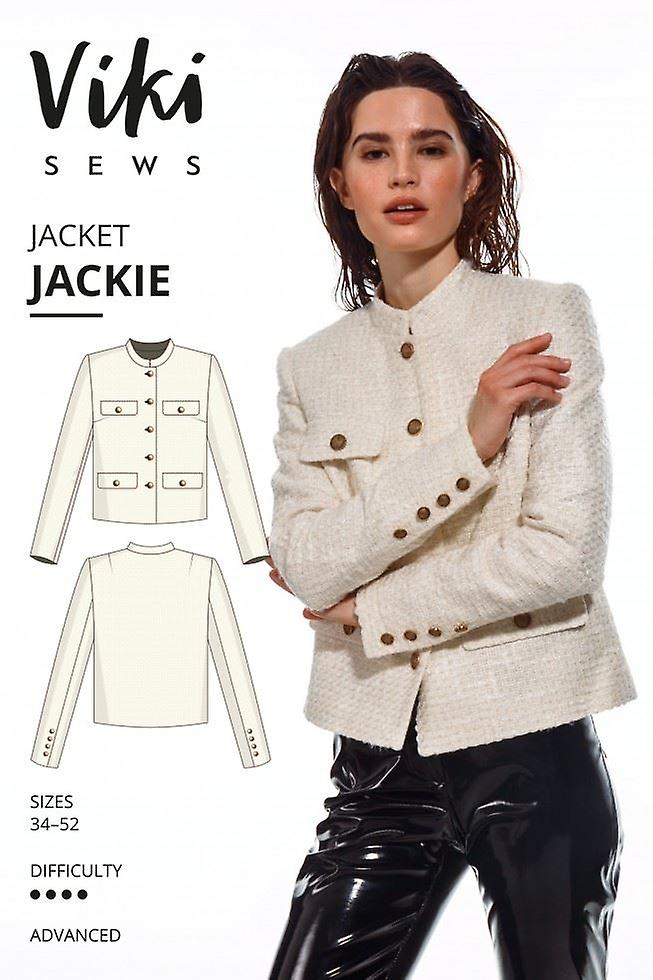 Vikisews Χαρτί Ράψιμο Μοτίβο Jackie Jacket