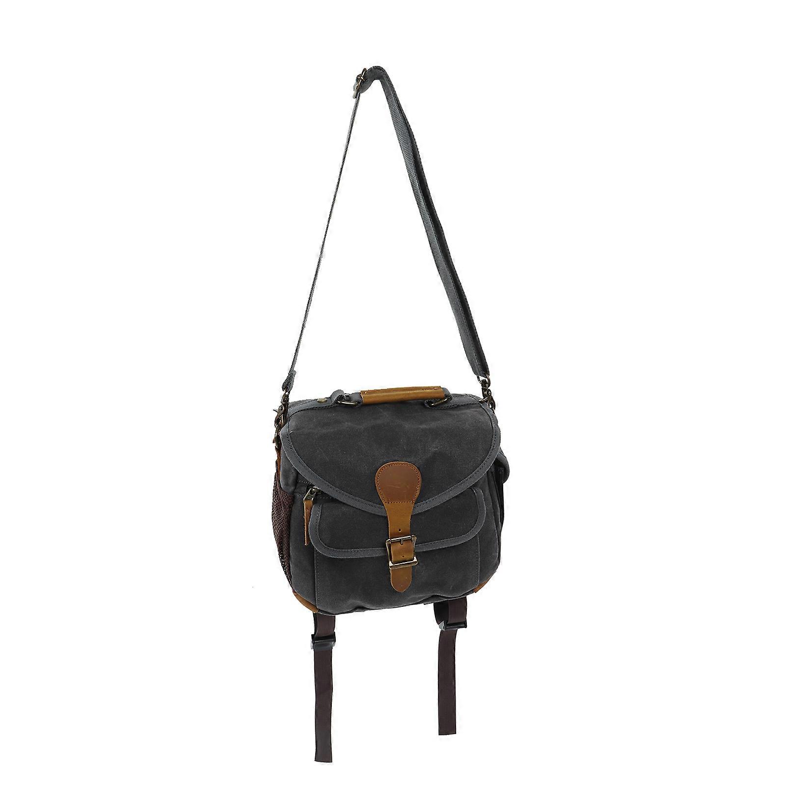 Classic Canvas Shoulder Bag for DSLR/SLR Cameras with Spacious Interior and Adjustable Strap