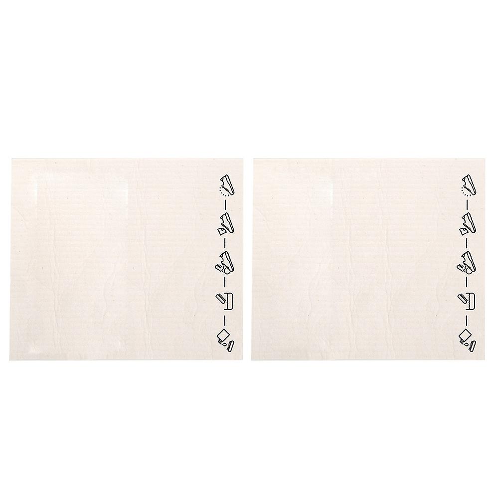 2Pcs Compact Strong Water Absorption Kitchen Dish Cloth Tableware Cleaning Towel for Home Use