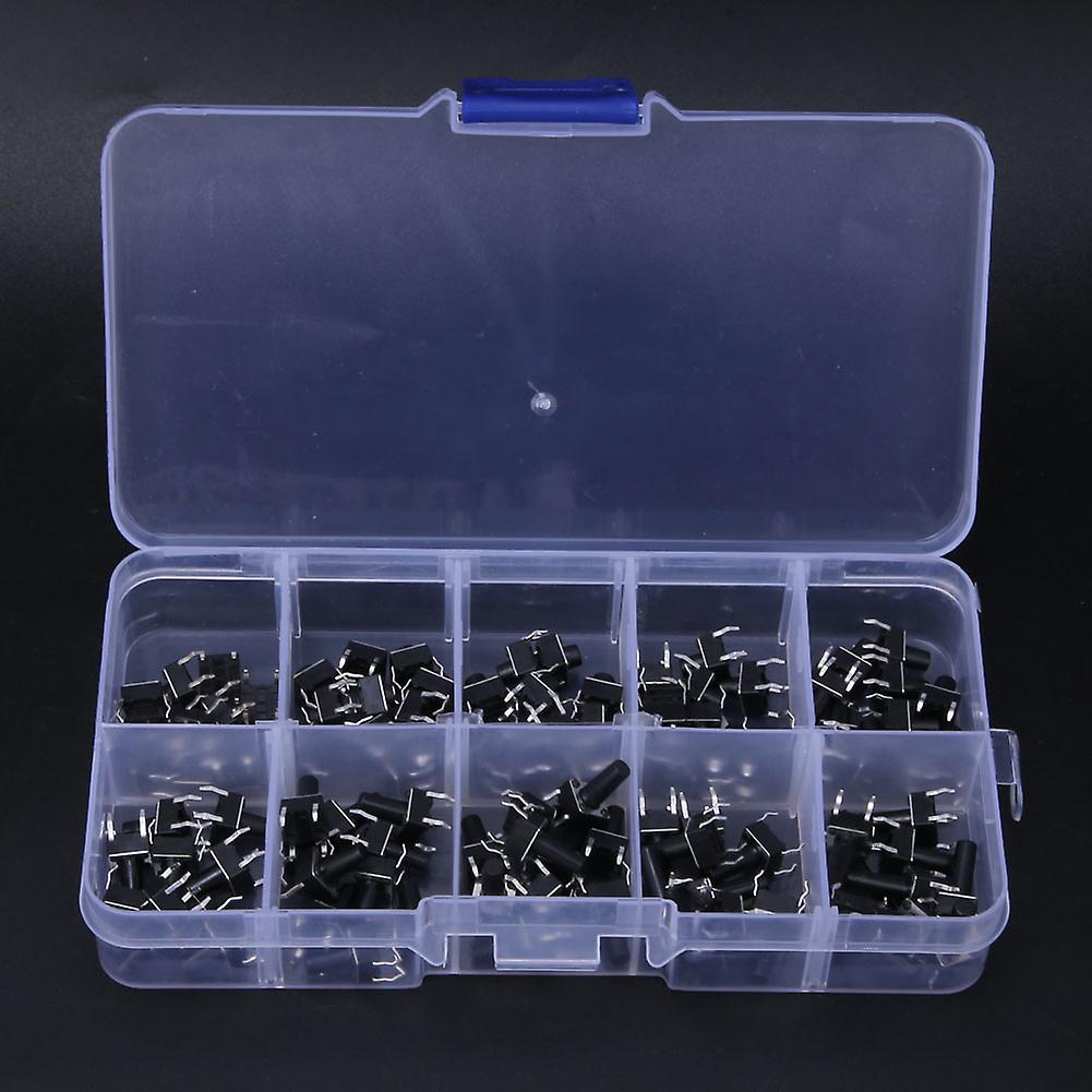 100pcs 10 Value 6x6x4.3-13mm Tactile Push Button Switch Waterproof Micro Tact Switch