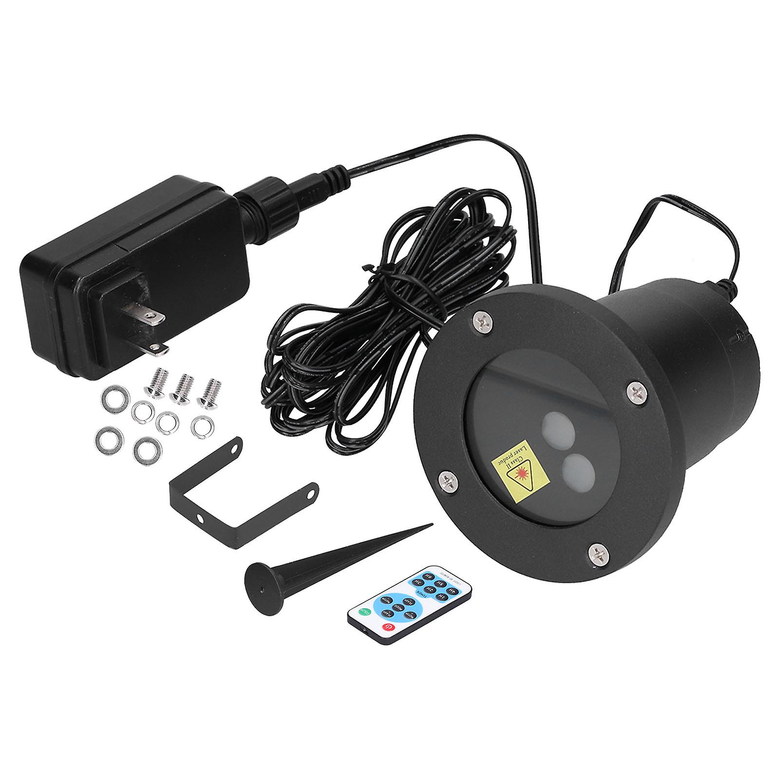 Projection Lamp Rotating Colorful Double Hole Infrared Radio Frequency Light with Remote Control 100V to 240V