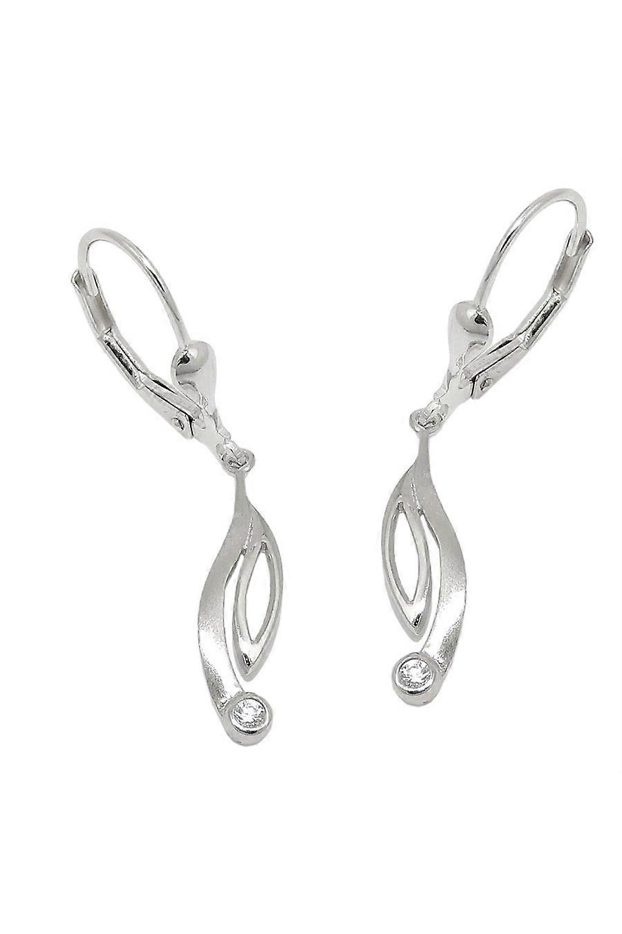 Earring Leverback Zirconias Silver 925 - Gl93589