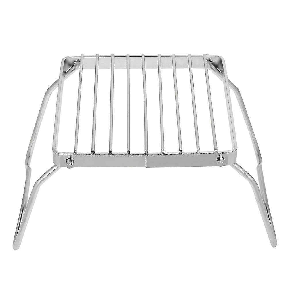 Outdoor Foldable Portable Stainless Steel Barbecue Grill Charcoal Rack for BBQ Picnic