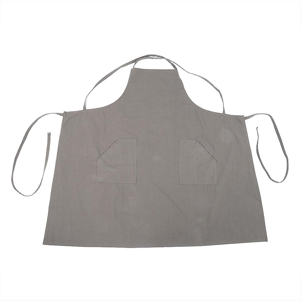 Kitchen Baking Apron Housework Clean Working Protection (Grey)