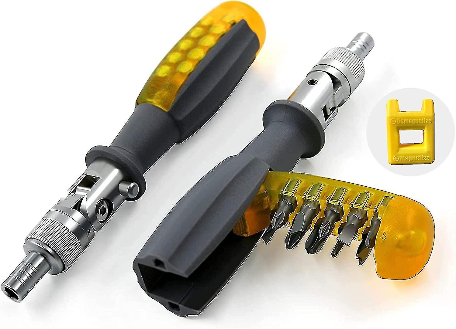 11 in 1 Magnetic Ratchet Screwdriver - Rotatable Multifunction Repair Tool