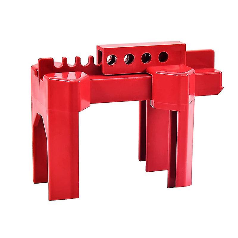 Ball Valve Locking, Adjustable Ball Valve Locking Device, Small, For 1/2inch-2-1/2inch Outer Pipe Diameter, Red