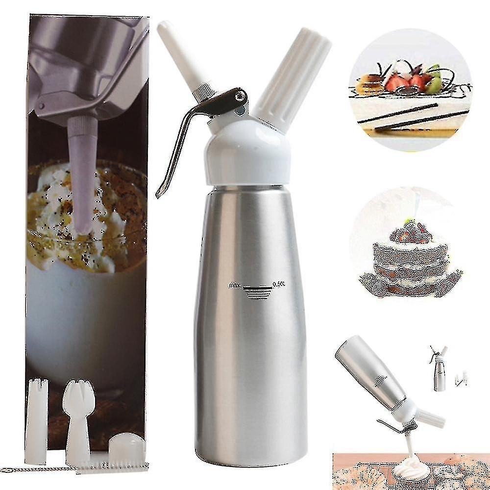 Stainless Steel Professional Whipped Cream Dispenser Leakproof Whipped Cream Maker 500ml Cream Whipp