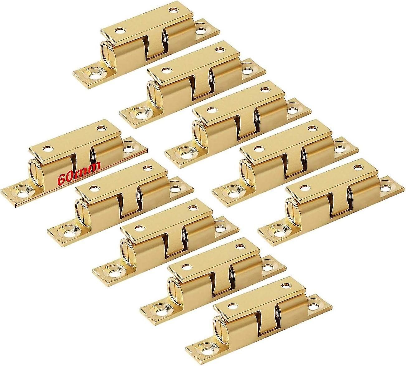 Brass double ball locks 60mm (10 pieces)