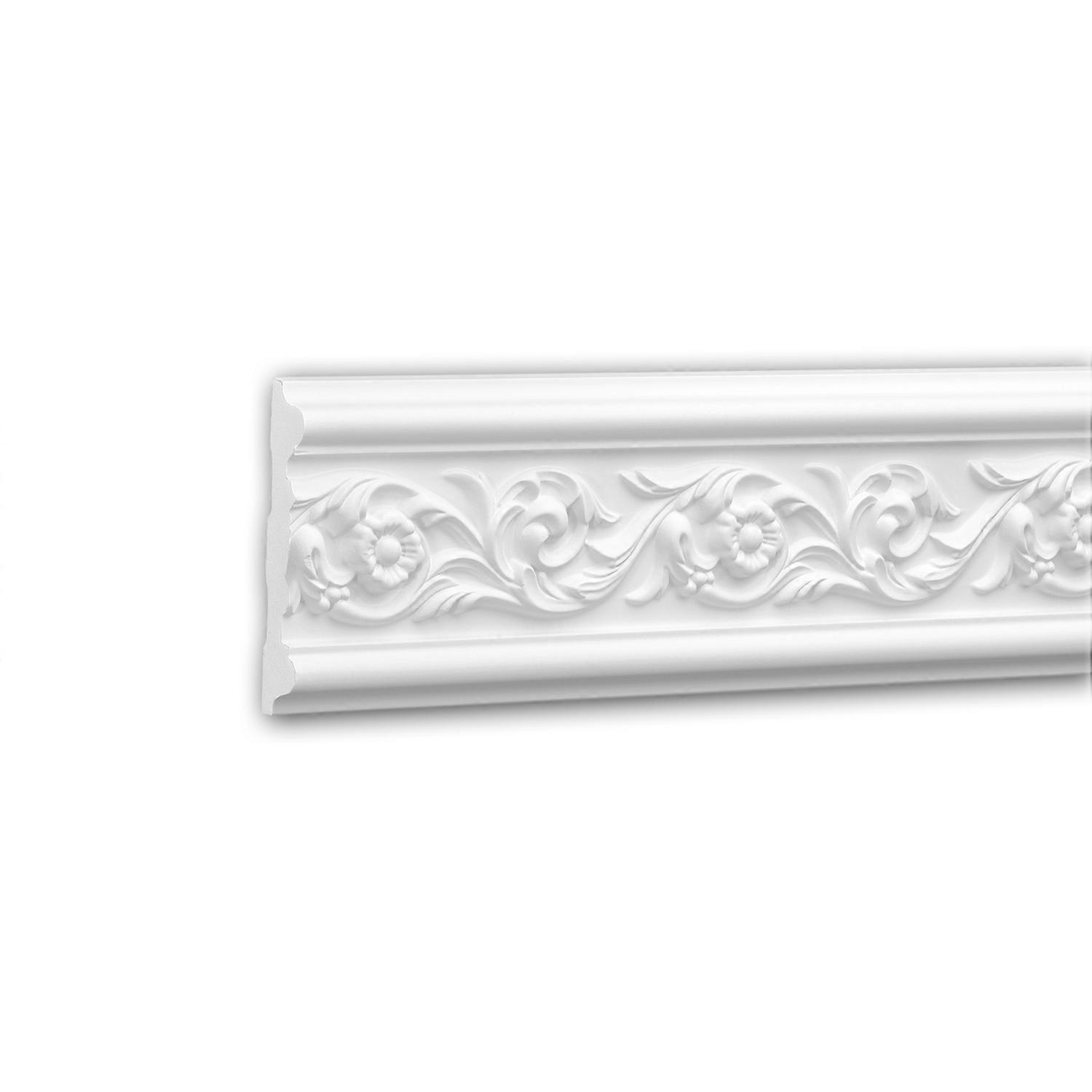 e-Delux GmbH 1 x Cimaise 151320F Profhome blanc Polyuréthane prétraité léger, solide, indéformable