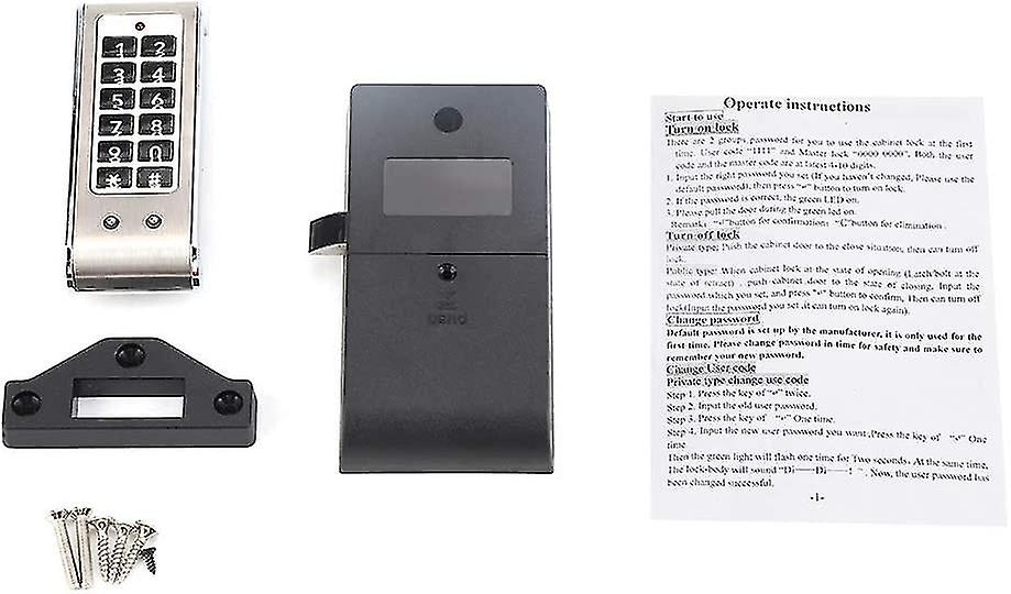 Digital Keypad Code Lock Combination Cam Cabinet Silver Convenient Password Security Coded Lock