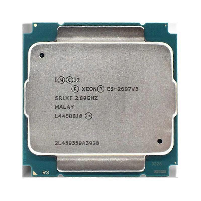 Xeon E5-2697V3 CPU - Socket LGA 2011-3 14 Cores 28 Threads 2.6GHz 35MB L3 Cache 145W.
