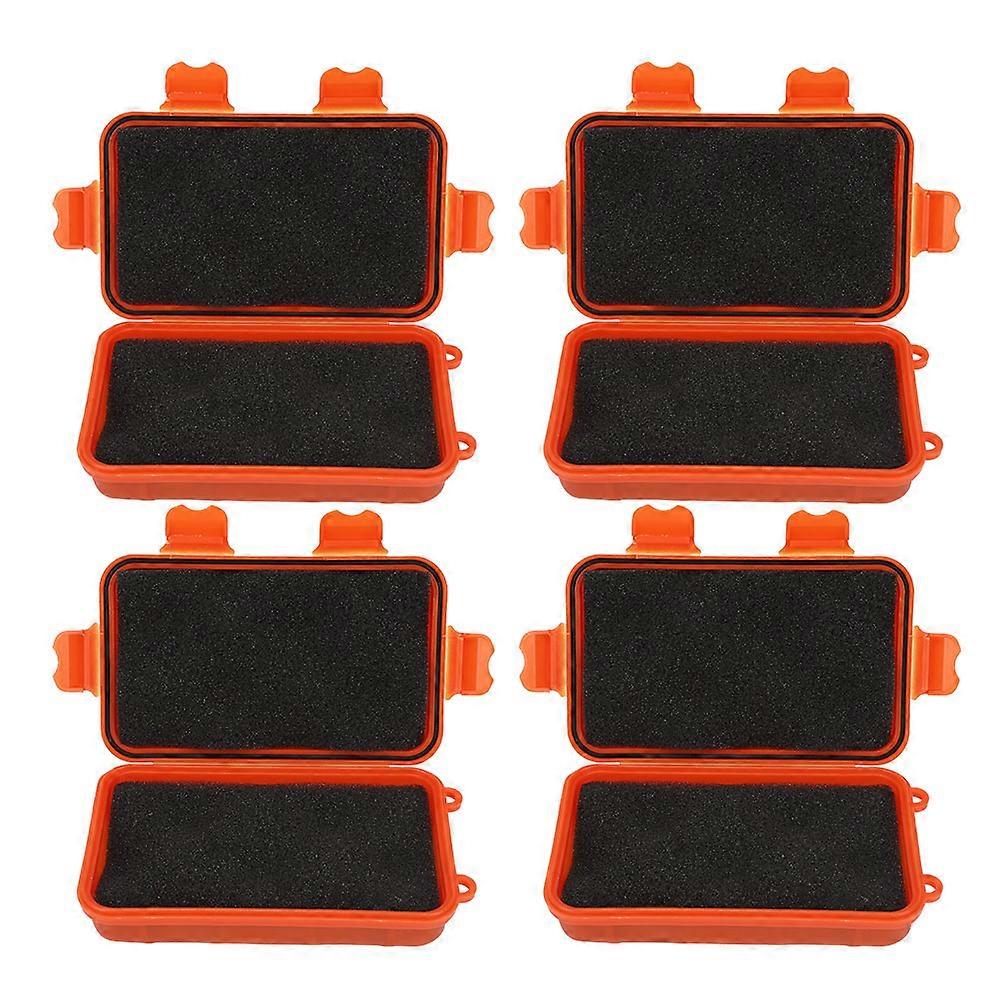 4Pcs Outdoor Tool Sealing Box Shakeproof Pressure Resistant Waterproof Sealing Container