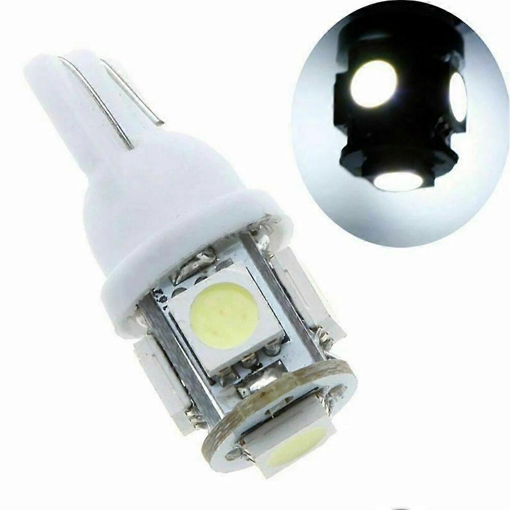 For Automobiles Parts Accessories Tools 15pcs t10 Car White Led 5050 5smd Wedge Light Bulb W5w 194 168 2825 158 192 12v ST1M572