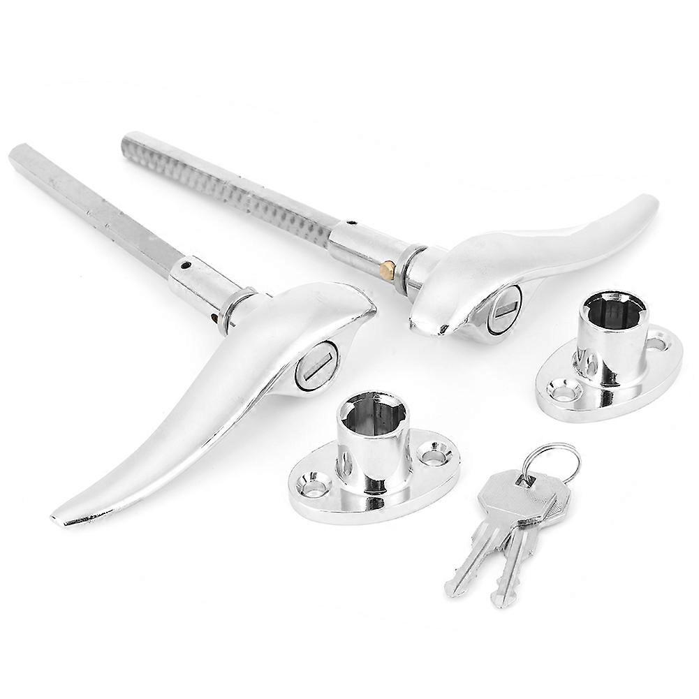 Stainless Steel Car Outside Locking Door Handles Fit for Ford 3 Window Coupe 1932~1934 NO.97595