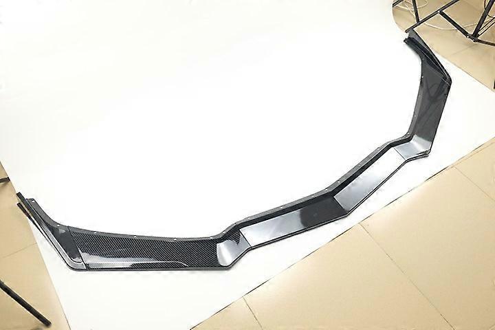 Front Bumper Lip For Chevrolet Corvette C8 2020 2021 2022 2023 Spoiler Diffuser Splitter Carbon Fiber Look