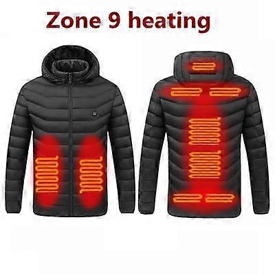 Men's Winter Jacket Heating Usb Hood