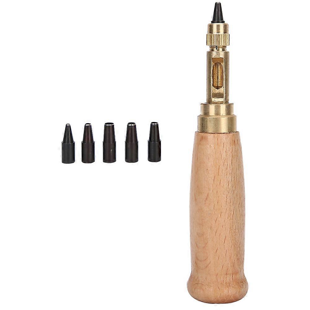 Hole Opener Belt Punching Tool Leather Punch Portable Steel Craft Collection Non-Slip Handle