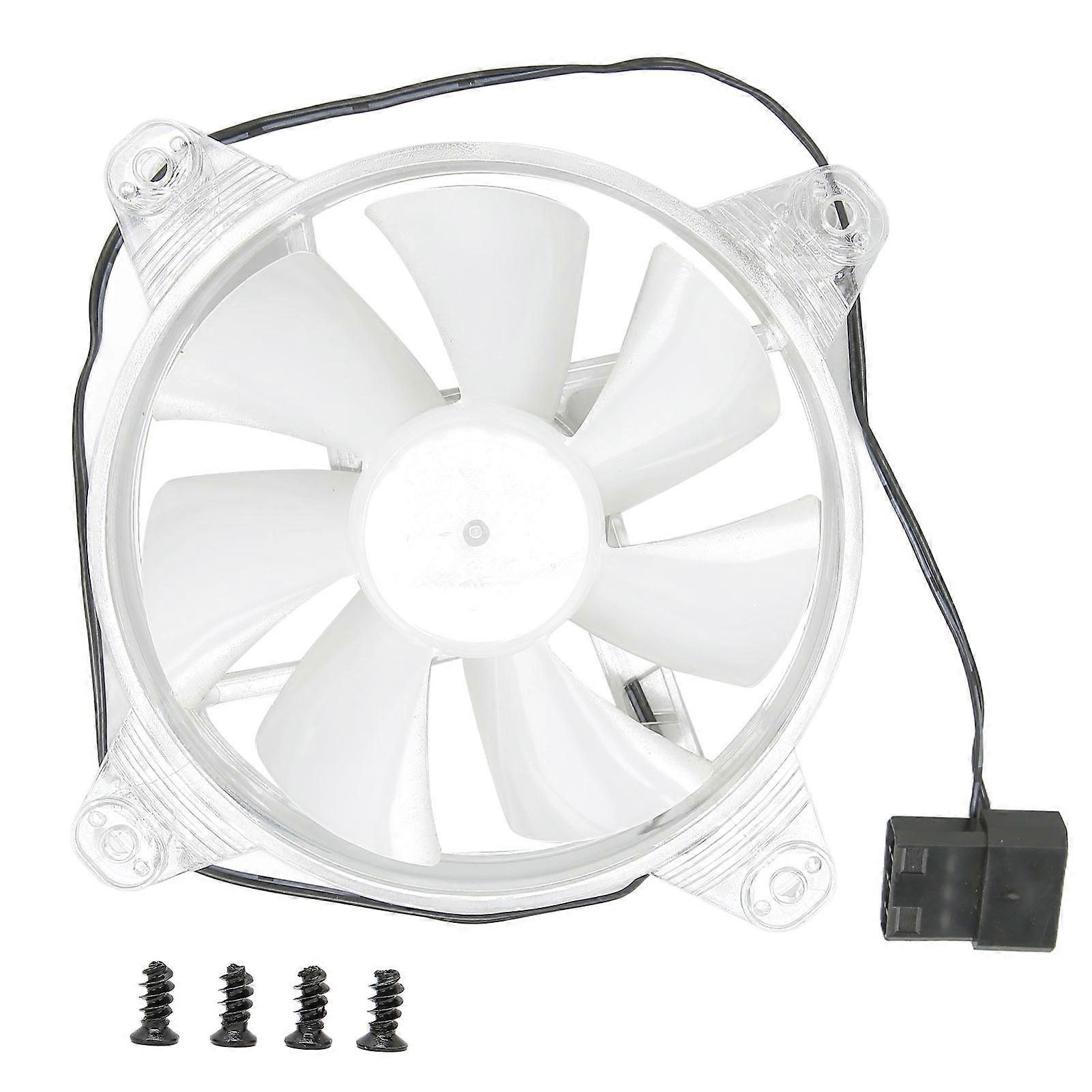 RGB Case Fan Good Heat Dissipation Low Noise Simple Installation LED 120mm 7 Blades Chassis Cooling Fan for Desktop Host
