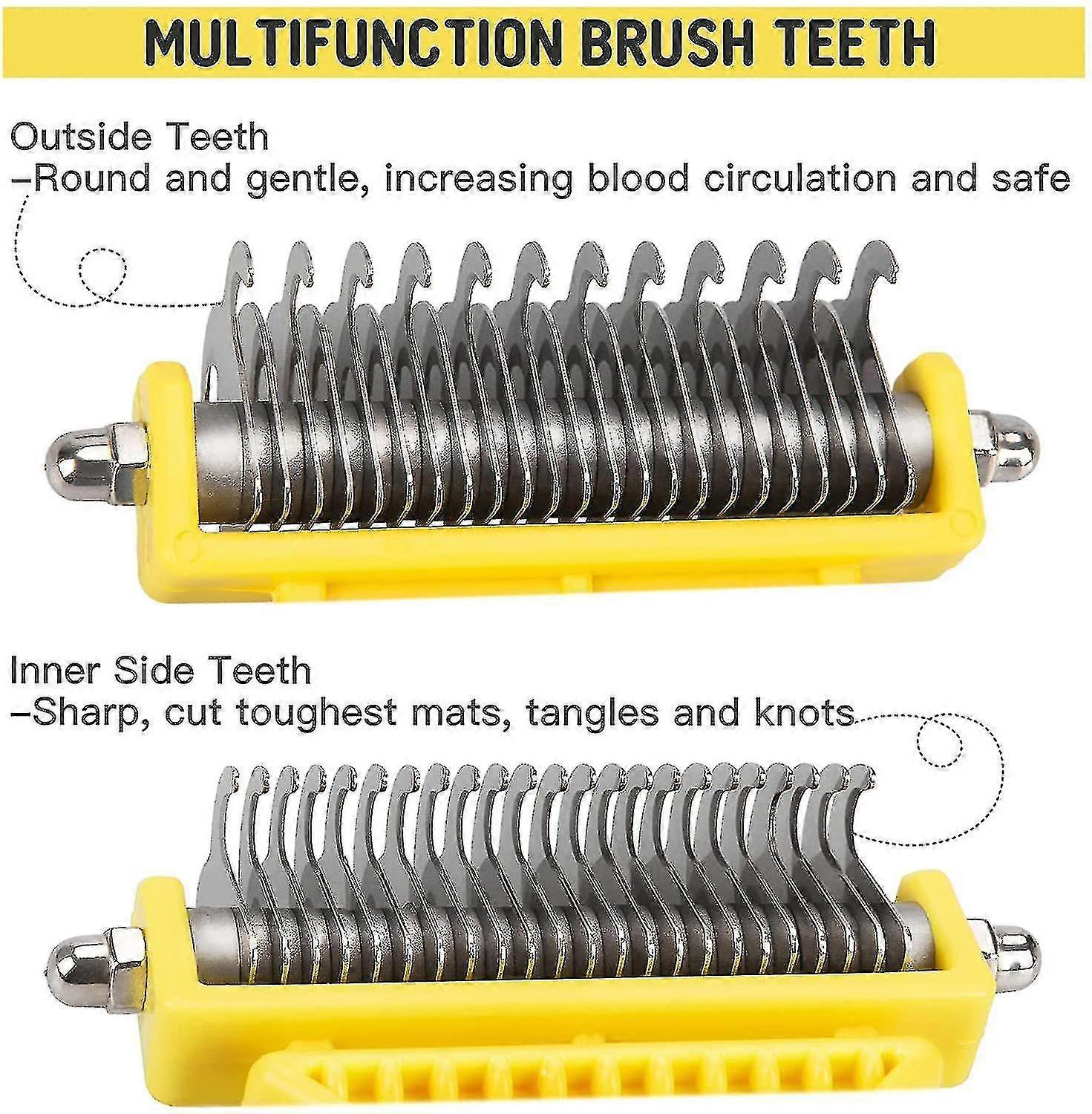 Illustration of De-Matting Comb For Cats With Dry Skin